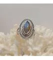 Bague Vrishti-Patha – Argent 925 & Labradorite