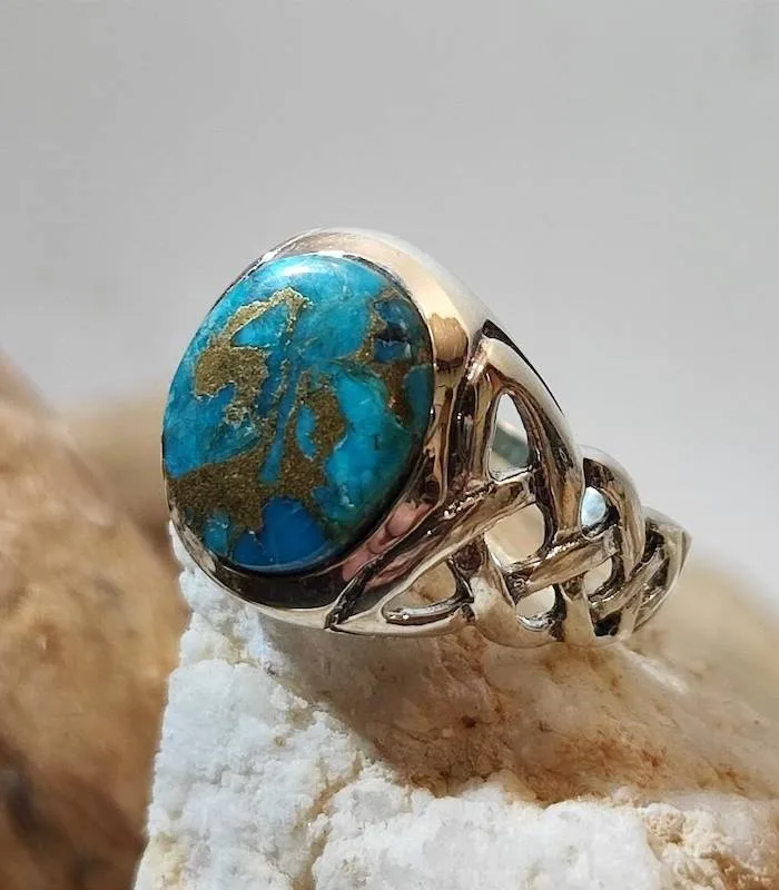 Bague Vardhana-Pahal – Argent 925 & Turquoise