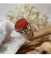 Bague en argent pierre naturelle de cornaline