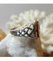 Bague en argent pierre naturelle de cornaline