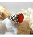 Bague en argent pierre naturelle de cornaline
