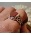 Bague en argent pierre naturelle de cornaline