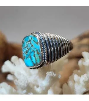 Bague Virya-Turqa – Argent 925 & Turquoise
