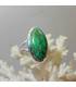 Bague vintage en argent et pierre naturelle de turquoise Mohave.