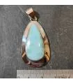 Pendentif en argent pierre naturelle de larimar.