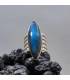 Bague argent pierre naturelle de labradorite bleue