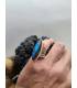 Bague argent pierre naturelle de labradorite bleue