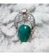 pendentif en argent et pierre naturelle de turquoise