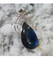 Pendentif Megha-Tara – Argent 925 & Labradorite