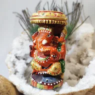 Ganesh bois orange